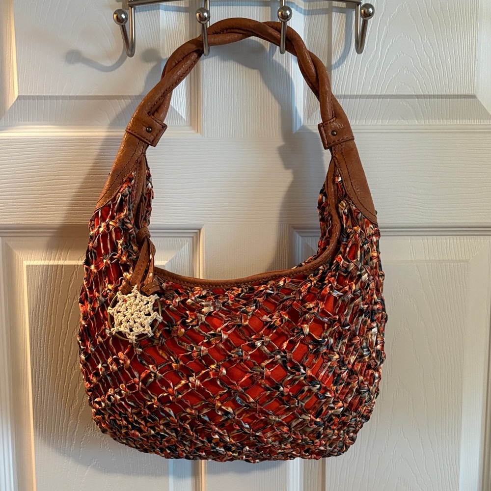 Jessica Simpson Festive Fun Woven Hobo Handbag